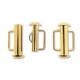 Metal magnetic slide clasp 16,5mm Gold